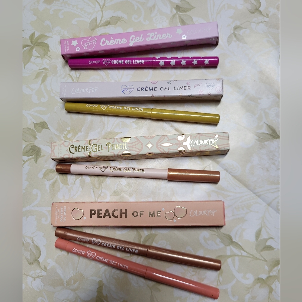 5 Colourpop Creme Gel Liners, NIB